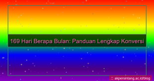 169 hari berapa bulan