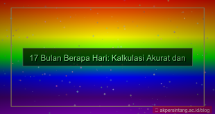 17 bulan berapa hari