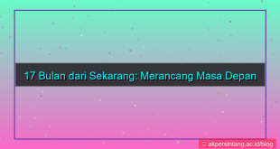 konten 17 bulan dari sekarang