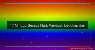 17 minggu berapa hari