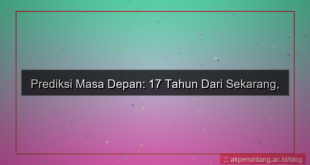 17 tahun dari sekarang