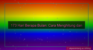ilustrasi 173 hari berapa bulan