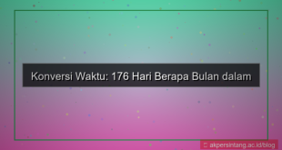 176 hari berapa bulan