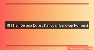 181 hari berapa bulan
