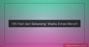 tampilan 185 hari dari sekarang
