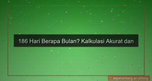 visual 186 hari berapa bulan