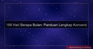 konten 188 hari berapa bulan