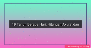 19 tahun berapa hari
