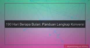 190 hari berapa bulan