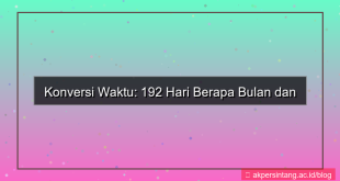 192 hari berapa bulan