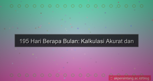 ilustrasi 195 hari berapa bulan