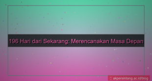 196 hari dari sekarang