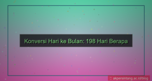 visual 198 hari berapa bulan