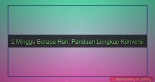 2 minggu berapa hari