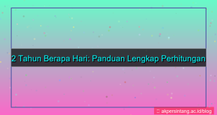 2 tahun berapa hari