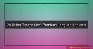 konten 20 bulan berapa hari