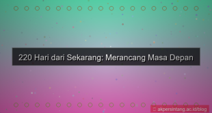 220 hari dari sekarang