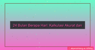 24 bulan berapa hari