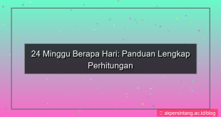 desain 24 minggu berapa hari
