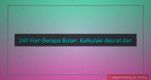 visual 240 hari berapa bulan