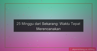 desain 25 minggu dari sekarang