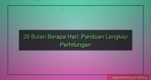 26 bulan berapa hari