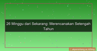 desain 26 minggu dari sekarang