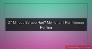 visual 27 minggu berapa hari