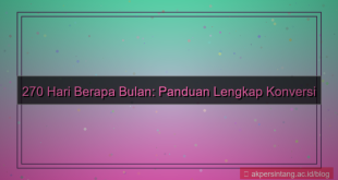 visual 270 hari berapa bulan