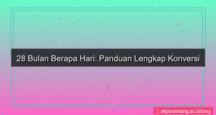 28 bulan berapa hari