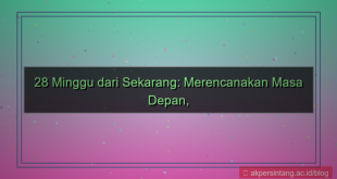 konten 28 minggu dari sekarang