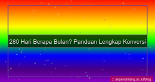 tampilan 280 hari berapa bulan