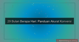29 bulan berapa hari