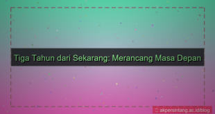 ilustrasi 3 tahun dari sekarang
