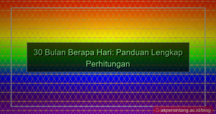tampilan 30 bulan berapa hari