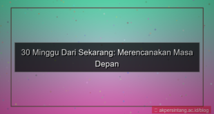 30 minggu dari sekarang