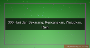 konten 300 hari dari sekarang