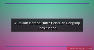 tampilan 31 bulan berapa hari