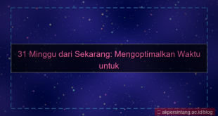 visual 31 minggu dari sekarang