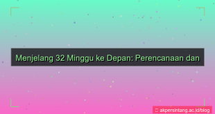 ilustrasi 32 minggu dari sekarang