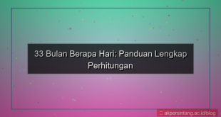 ilustrasi 33 bulan berapa hari