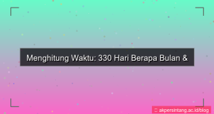 330 hari berapa bulan