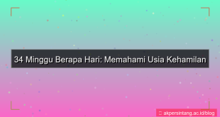 34 minggu berapa hari