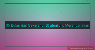 ilustrasi 35 bulan dari sekarang