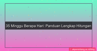gambar 35 minggu berapa hari