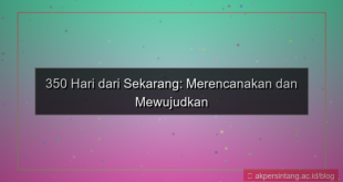 konten 350 hari dari sekarang