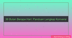 36 bulan berapa hari