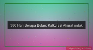 tampilan 380 hari berapa bulan