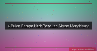 4 bulan berapa hari