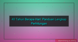 gambar 40 tahun berapa hari